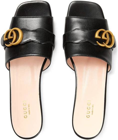 gucci slippers zwart|Gucci slippers for women.